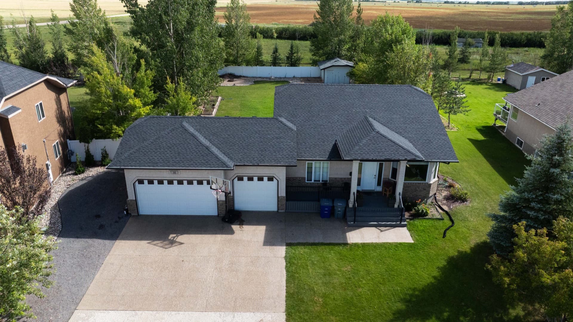 Completed Lumsden reshingle front view