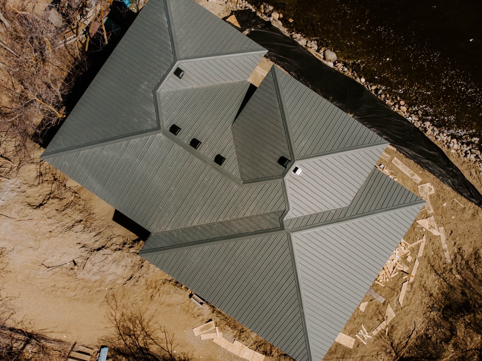 Metal roofing detail