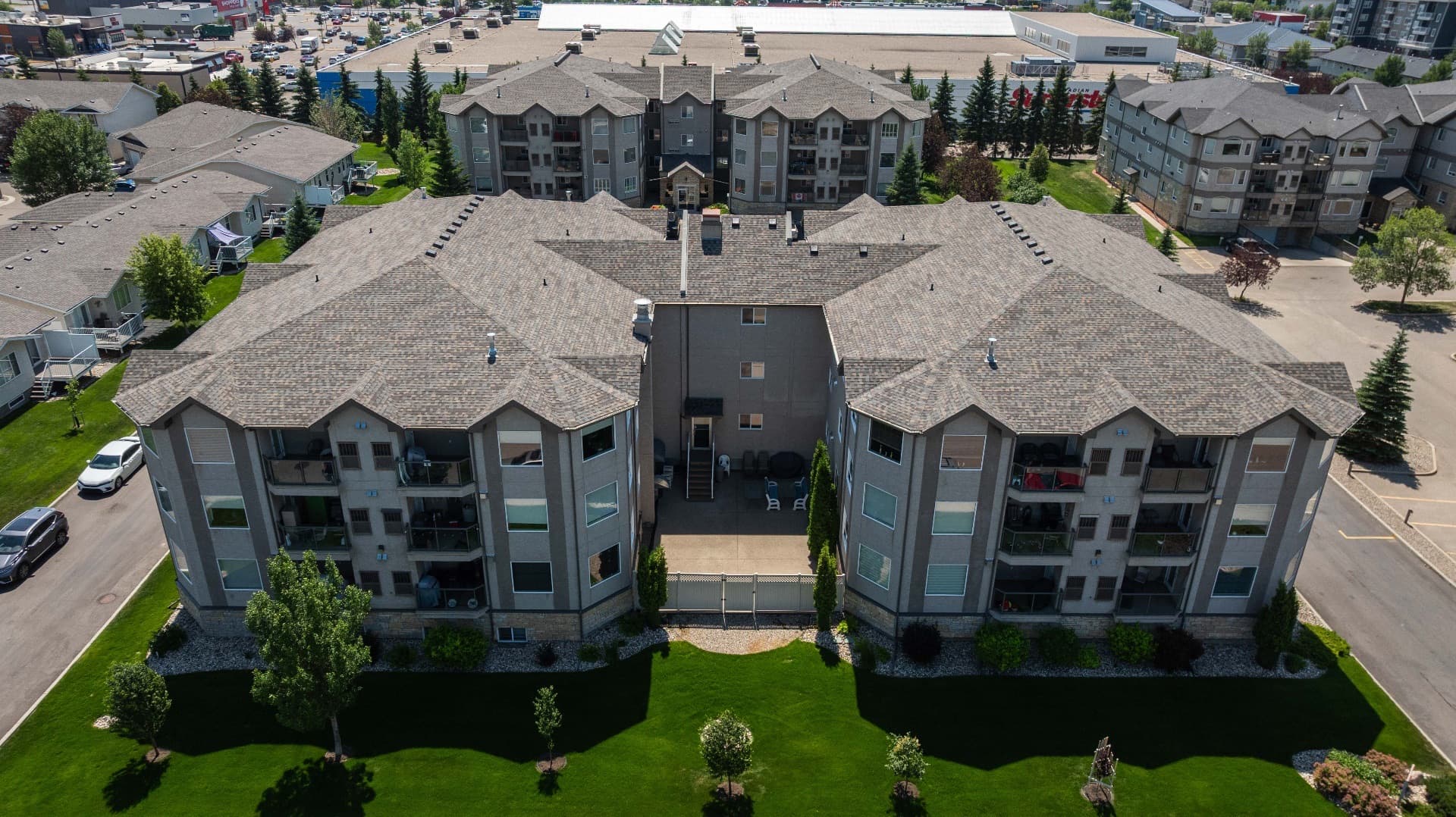 Completed roofing project showcase