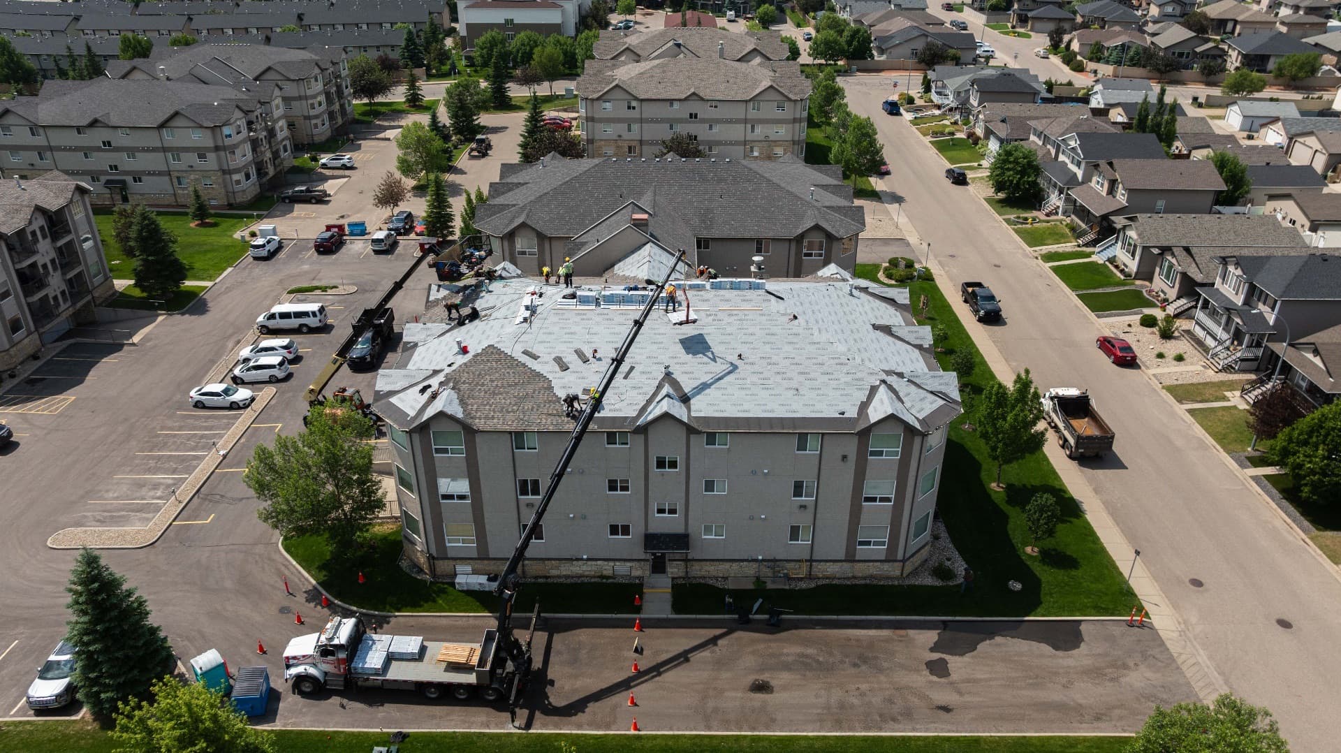 Residential shingle roof