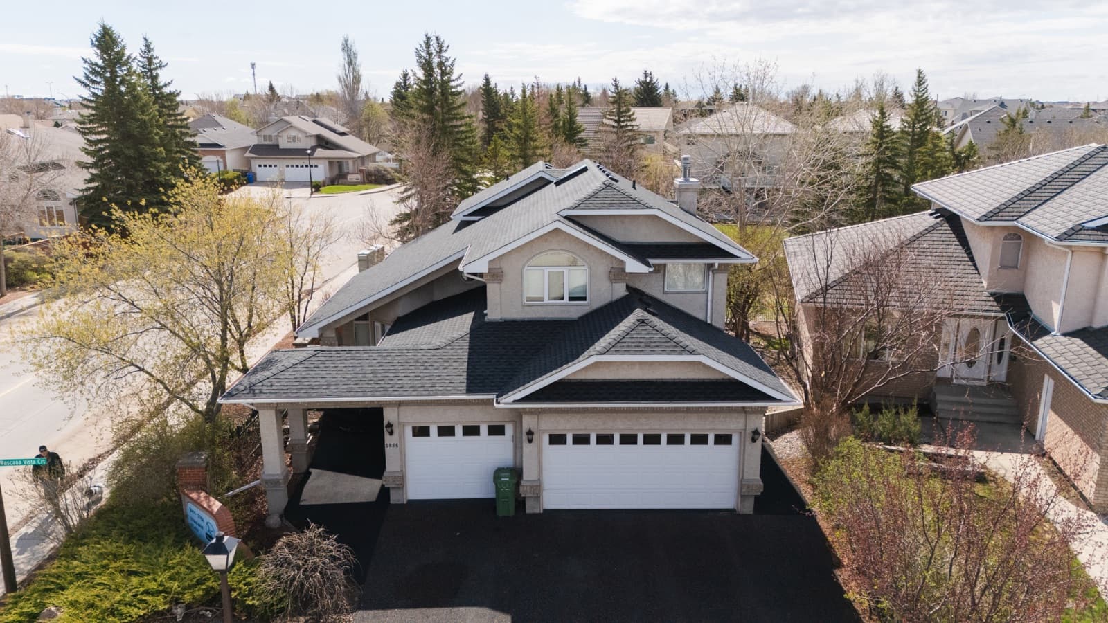 Completed shingle roof replacement in Regina, Saskatchewan